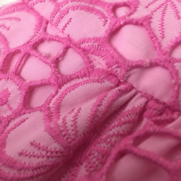 Lilly Pulitzer Floral Eyelet Skirt Scalloped 2 - Picture 8 of 8